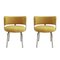 Chaises Style Bauhaus en Coton Jaune, Set de 2 1