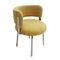 Chaises Style Bauhaus en Coton Jaune, Set de 2 3