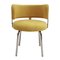 Bauhaus Style Chairs in Yellow Cotton, Set of 2 2