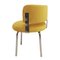 Bauhaus Style Chairs in Yellow Cotton, Set of 2 7
