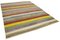 Mehrfarbiger Flatwave Kelim Teppich aus Wolle mit geometrischem Design, 2010er 3