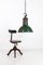 Green Cargo Pendant Light, 1930s 5