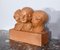 P. Dumont, Art Deco Mother and Her Children, 1920s, Patinated Terracotta Group, Image 3