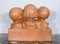 P. Dumont, Art Deco Mother and Her Children, 1920s, Patinated Terracotta Group 16
