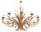 Wheat Wreath 12-Light Chandelier by Hans Kogl, 1960s 1