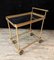 Serving Cart in Brass and Gilded Bronze, 1970s 1