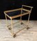 Serving Cart in Brass and Gilded Bronze, 1970s, Image 1