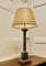 Lámpara de mesa corintia alta de granito pesado y latón, años 20, Imagen 5