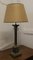 Lampada da tavolo a colonna corinzia in ottone e granito, anni '20, Immagine 2