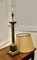 Tall Heavy Granite and Brass Corinthian Column Table Lamp, 1920s 7