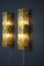 Golden Square Murano Glass Sconces in the style Mazzega, 2000s, Set of 2, Image 5