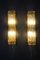 Golden Square Murano Glass Sconces in the style Mazzega, 2000s, Set of 2 7