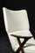 Mid-Century Norway Modern Teak & White Boucle Fabric High Lounge Chair, 1960s 4