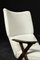 Mid-Century Norway Modern Teak & White Boucle Fabric High Lounge Chair, 1960s, Image 4