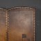 20th Century Oil Painted on Leather Room Screen, 1920s 21