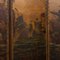 20th Century Oil Painted on Leather Room Screen, 1920s 18