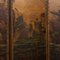 20th Century Oil Painted on Leather Room Screen, 1920s, Image 18