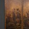 20th Century Oil Painted on Leather Room Screen, 1920s 7