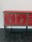 Credenza by Umberto Mascagni Rosso Bordeaux, 1950s, Image 5