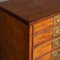 19th Century Victorian in Mahogany 24 Bank Drawers, 1890s 11