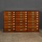 19th Century Victorian in Mahogany 24 Bank Drawers, 1890s, Image 3