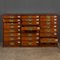 19th Century Victorian in Mahogany 24 Bank Drawers, 1890s 2