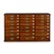 19th Century Victorian in Mahogany 24 Bank Drawers, 1890s 1