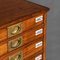 19th Century Victorian in Mahogany 24 Bank Drawers, 1890s, Image 18