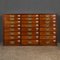 19th Century Victorian in Mahogany 24 Bank Drawers, 1890s, Image 4