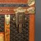 20th Century Goyard Steamer Trunk with Chevron Pattern, Paris, 1920s, Image 42