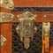 20th Century Goyard Steamer Trunk with Chevron Pattern, Paris, 1920s 43