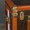 20th Century Goyard Steamer Trunk with Chevron Pattern, Paris, 1920s, Image 55