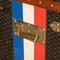 20th Century Goyard Steamer Trunk with Chevron Pattern, Paris, 1920s 32