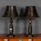 20th Century Japanese Lacquered Table Lamps, 1960s, Set of 2 2
