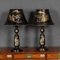 20th Century Japanese Lacquered Table Lamps, 1960s, Set of 2 3