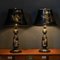 20th Century Japanese Lacquered Table Lamps, 1960s, Set of 2 4