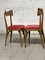 Chairs in Ico Parisi Style, 1950s, Set of 4 3