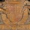 20th Century English Carved Wood & Painted Armorial Coat of Arms, 1900s 7