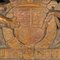 20th Century English Carved Wood & Painted Armorial Coat of Arms, 1900s, Image 7
