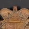 20th Century English Carved Wood & Painted Armorial Coat of Arms, 1900s 9