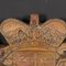 20th Century English Carved Wood & Painted Armorial Coat of Arms, 1900s, Image 9