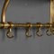 Wall Mounted Brass Coat & Hat Rack, 1930s, Image 5