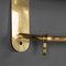 Wall Mounted Brass Coat & Hat Rack, 1930s, Image 11