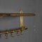 Wall Mounted Brass Coat & Hat Rack, 1930s, Image 7