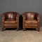 20th Century Leather Tub Chairs, 1980s, Set of 2 4