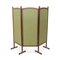 Vintage Wooden and Fabric Screen, 1960s 3