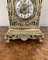 Grande Horloge de Cheminée Victorienne Antique en Laiton, 1860 5