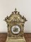Grande Horloge de Cheminée Victorienne Antique en Laiton, 1860 3