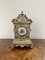 Grande Horloge de Cheminée Victorienne Antique en Laiton, 1860 6