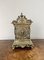 Grande Horloge de Cheminée Victorienne Antique en Laiton, 1860 9